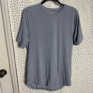 Lululemon Men's Blue Short Sleeve Shirt